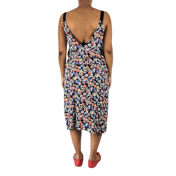 Rag and Bone Estell Floral V-neck Midi Dress - Picture 2 of 12